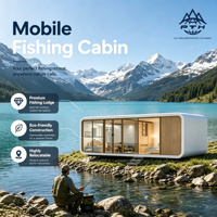 Cabane de luxe Apple de 26 m², maison préfabriquée modulaire avec 2 chambres et cuisine pour utilisation en hôtel ou en complexe hôtelier