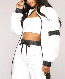 Conjunto Deportivo de 2 Piezas Personalizable con Logotipo para Mujer, Chaqueta Cortavientos y Pantalones Deportivos para Uso en Exteriores en Invierno - Product Image 2