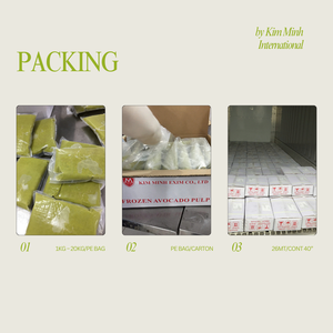 Kim Minh International 100% Jus d'avocat naturel sans sucre Purée emballée en vrac Ingrédients du Vietnam Jus de fruits et légumes - Product Image 4