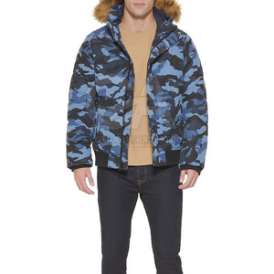 Veste d'hiver décontractée pour homme avec capuche en fausse fourrure, vêtements d'extérieur tendance urbaine, manteau d'hiver en fausse fourrure à capuche pour homme, design de créateur - Product Image 5