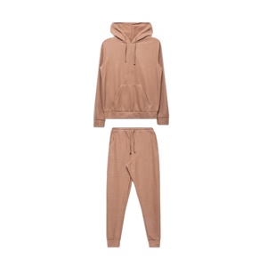 Custom Streetwear Tracksuit Custom Acid Wash Applique Distressed <b>Embroidery</b> Patch Hoodie and Sweatpants <b>Set</b> for Women Tracksuit - Product Image 3