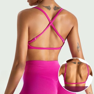 Sujetador deportivo sin costuras de alto soporte para mujer, venta al por mayor, ropa de Fitness con espalda cruzada, respetuosa con la piel, alto impacto XL, Yoga al aire libre, Fitness - Product Image 4