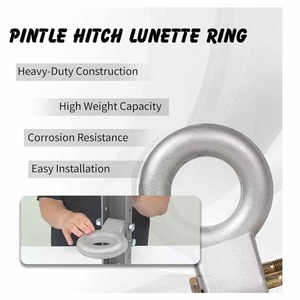 ใหม่3 "ลูเน็ตต์เหล็กแหวนพินเทิล12000Lb ชุบสังกะสีสไตล์ช่องรถพ่วง - Product Image 3