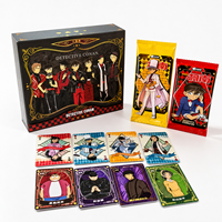 Cartes de jeu TCG personnalisées haut de gamme écologiques double face avec accents irisés, papier à âme noire, finition brillante, emballage ChenSheng pour la famille