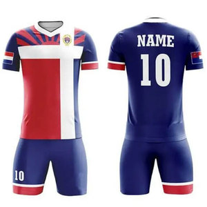 Vêtements de football originaux en gros, kit de football personnalisé, maillots imprimés, ensemble uniforme pour joueurs de football unisexes adultes, 100% polyester - Product Image 3