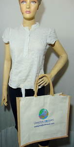 Bolsas de la compra de yute y lona ecológicas de la India disponibles a precios al por mayor - Product Image 5