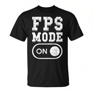 T-shirt de jeu de tir à la première personne avec mode FPS activé pour les joueurs de jeux vidéo - Article promotionnel - Product Image 2