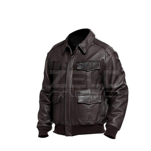 Chaqueta de cuero de alta calidad para hombre al mejor precio Chaqueta de cuero de manga larga Diseña tus propias chaquetas de cuero a la moda - Product Image 2