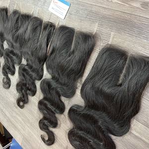 HOT HOT HOT Body Wavy Lace Closure Frontal Transparent Swiss Hd Lace Prêt à Expédier Prix de gros - Product Image 4