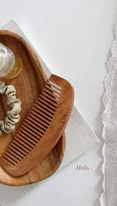 หวีผมไม้ไผ่ธรรมชาติคุณภาพสูงเป็นมิตรกับสิ่งแวดล้อมสไตล์คลาสสิก 15 ซม. เวียตฟาร์กิเม็กซ์เครื่องมือดูแลเส้นผมที่รักษ์โลก - Product Image 5