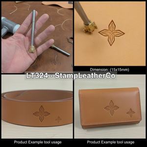 แสตมป์หนังโมเสกรูปดาวเรขาคณิต LT324ขนาด15x15มม. (7/12 "x 7/12") สำหรับงานหัตถกรรม - Product Image 1