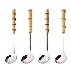 Tenedor y cuchara de acero inoxidable de alta calidad, mango diferente, estilo elegante, mango hecho a mano, cuchara de acero inoxidable de lujo - Product Image 5