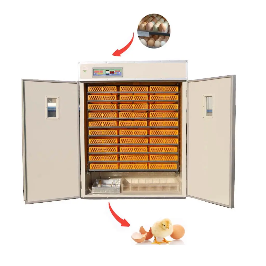 Preço barato! incubadora automática 2640 incubadora de ovos de galinha máquina combinada