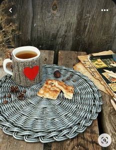 Sous-verres et dessous-de-verre aux motifs variés en rotin écologique - Product Image 5