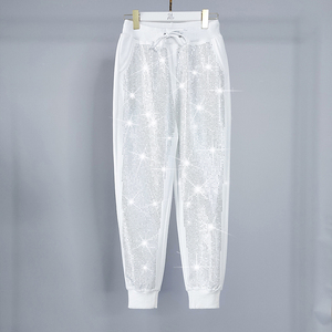 ชุดกีฬาพลอยเทียมมีซิปสำหรับผู้หญิงชุดวอร์ม2ชิ้นสำหรับวิ่งวิ่งออกกำลังกายโลโก้ตามสั่ง - Product Image 5