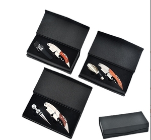 LOVIN Eco-Friendly <b>Wine</b> <b>Gift</b> <b>Set</b> with Corkscrew & Bottle Opener PU Material Patented Design - Product Image 5