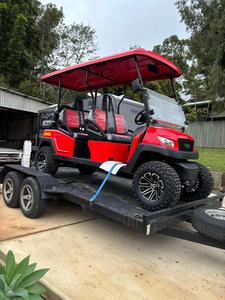 Carrito de Golf Eléctrico de 3-4 Plazas, 4x4, Gasolina, 4 Tiempos, Todoterreno, Color Dorado, Diseño Personalizado, 50-70 km/h, Motor AC de 5KW, 70-90 km de Autonomía - Product Image 1