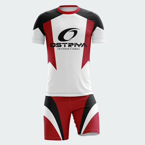 Maillot de football imprimé 100 % polyester de haute qualité à manches courtes, personnalisable pour équipes, respirant et à séchage rapide pour commandes en gros - Product Image 5