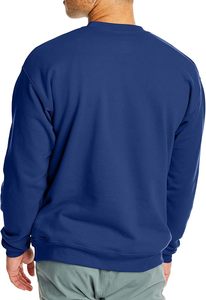 Sweat-shirt à col rond en polaire solide respirant de haute qualité pour hommes Logo personnalisé Pull décontracté - Product Image 3
