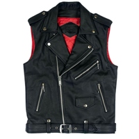 Chaleco de Motocicleta de Cuero Genuino Premium para Invierno, Impermeable, Cortavientos, Transpirable, Estilo Vintage, Diseñado para Uso Diario, Larga Duración