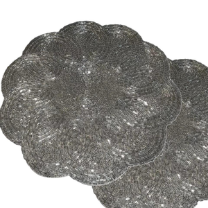แผ่นรองจานปักลายลูกปัด สไตล์คลาสสิก สีตามสั่ง สำหรับตกแต่งบ้าน โรงแรม สวน ในราคาประหยัด - Product Image 4