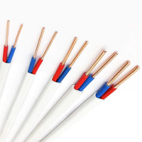 Großhandel RVVB 2x4mm Kupfer-Elektrokabel PVC-Isoliert Stromkabel für Hausheizungsanwendungen