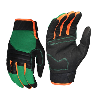 Gants mécaniques en cuir synthétique renforcé de meilleure performance Gants de sécurité rembourrés en EVA résistants aux coupures avec logo - Product Image 1