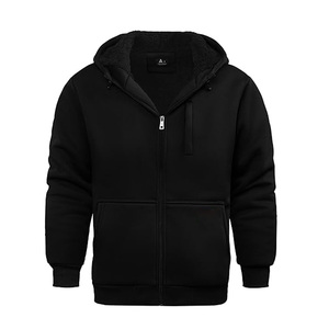 Venta al por mayor fabricante de productos personalizados Sudadera con capucha de lana con cremallera multi bolsillo - Product Image 2