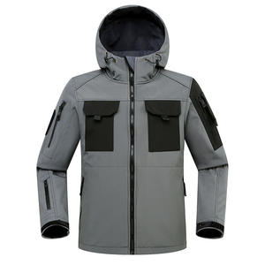 Veste d'hiver personnalisée pour hommes de grande taille nouvelle veste de pluie élégante à capuche en nylon enduit de polyester imperméable et délavée à coupe ample - Product Image 1