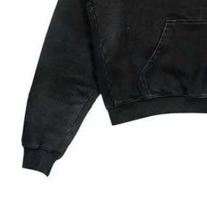 Moda hombre 100% algodón ácido lavado y sol se desvanecen sudaderas con capucha polar algodón de gran tamaño liso Sudadera con capucha Streetwear para la venta - Product Image 3