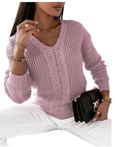 Nueva primavera otoño mujer Floral prendas de vestir exteriores suéter de punto Oficina señora cuello en V Vintage Casual cárdigan suelto prendas de punto ropa femenina - Product Image 4