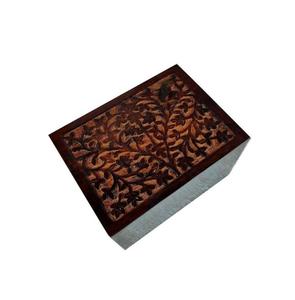 Hand Carved Wooden <b>Urn</b> for Human Or <b>Pet</b> Ashes Durable Can be displayed on a shelf handcrafted keepsake <b>urns</b> - Product Image 2