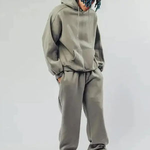 Chándal Vintage Personalizado de Tela Gruesa con Parches, Lavado Ácido, Bordado, Diseño Desgastado con Logotipo para Hombre - Product Image 1