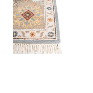 Tapis en laine noué à la main Savana Blue, motif médaillon, tapis de salon, 9x12, rectangle, décoration de couloir pour usage domestique - EPR-1507 - Product Image 4