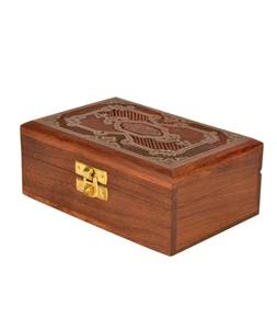 Caja de almacenamiento de madera de acacia pulida, tapa magnética ecológica para regalos de memoria, joyería, cigarros, recuerdos, cajas decorativas para alijo - Product Image 2