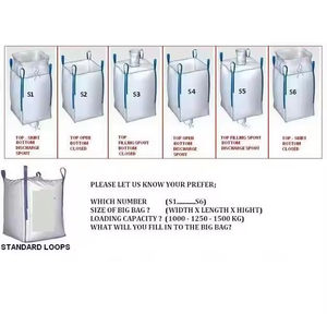 Sacs tissés enormes forts et spacieux de pp pour l'emballage en vrac des tonnes de matériaux avec la représentation industrielle durable - Product Image 6