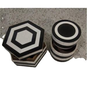 Nouvelle forme boîte à bijoux et pot en résine bicolore gadgets de cuisine et de table rangement de cuisine placard de rangement et organisation - Product Image 1