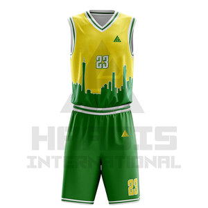 Ensembles d'uniformes de basket-ball 100% polyester personnalisés à séchage rapide et de bonne qualité design unisexe en gros pour adultes et équipes - Product Image 1