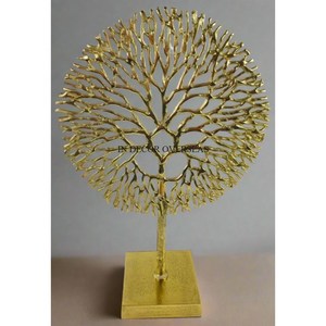 Look accrocheur de haute qualité plaqué or arbre Designer Sculpture en métal robuste maison et hôtel Table pièce maîtresse décor approvisionnement - Product Image 1