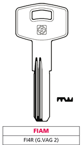 Chiave Punzonata in Ottone Fi4r (g. Vag 2) Fiam - Product Image 1