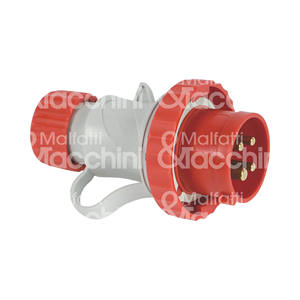 Spina CEE 380V Rossa IP67 3P + T 16A - Product Image 1
