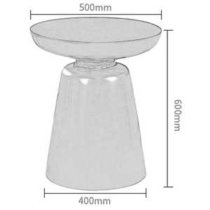 Table d'appoint Zephyr de bonne qualité, finition dorée, cadre en métal, base sur pied, design moderne, décorative, écologique pour le salon - Product Image 6