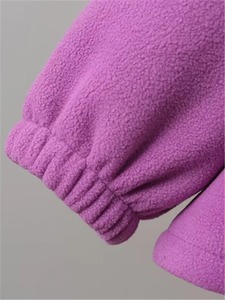 Pull-over décontracté respirant 100% coton Sweats à capuche de qualité supérieure pour femme Personnaliser Sweats à capuche à fermeture éclair à épaules tombantes - Product Image 5