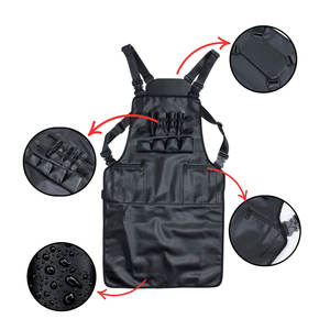 Premium Quality Leather <b>Apron</b> Cooking Heavy Duty Leather <b>Aprons</b> Cooking Made Cowhide Leather Adjustable <b>Apron</b> - Product Image 3