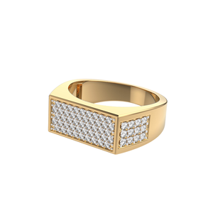 Anillo de compromiso de diamante antiguo de moissanita de corte redondo de 3,00 quilates para hombre, regalo para él, Plata de Ley 925 - Product Image 2