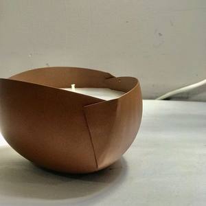 Meilleure vente de cire de soja bol à bougie argile mate de haute qualité avec Design de coupe pour la décoration de la maison bol à bougie - Product Image 5