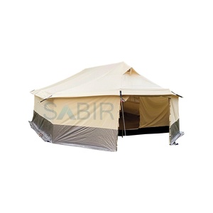 Tente d'urgence double personnalisable quatre saisons pour le désert arabe, en toile imperméable, pour secours en cas de catastrophe, vert olive, kaki, blanc - Product Image 4