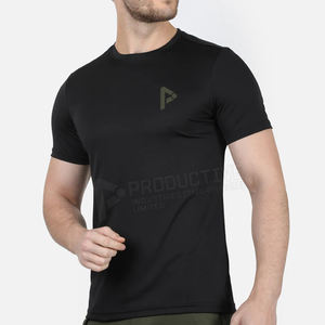 2022 mejor diseño tejido algodón poliéster hombres Fitness camiseta Popular OEM estilo para hombres - Product Image 2