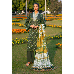 ชุดสูทผ้าลอนพิมพ์ลาย 3 ชิ้นสำหรับผู้หญิง พร้อมปักลายที่คอเสื้อ รุ่น SD-52219 - Product Image 5