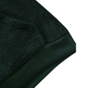 Sweat-shirt à capuche unisexe 100% coton doublé en fourrure Sherpa brodé pour l'hiver avec capuche lourde pour hommes - Product Image 4